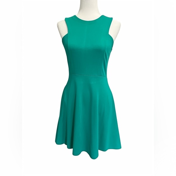 Banana Republic Dresses & Skirts - Banana Republic Skater Dress Teal Size 0 XS Fit & Flare Sleeveless Pockets